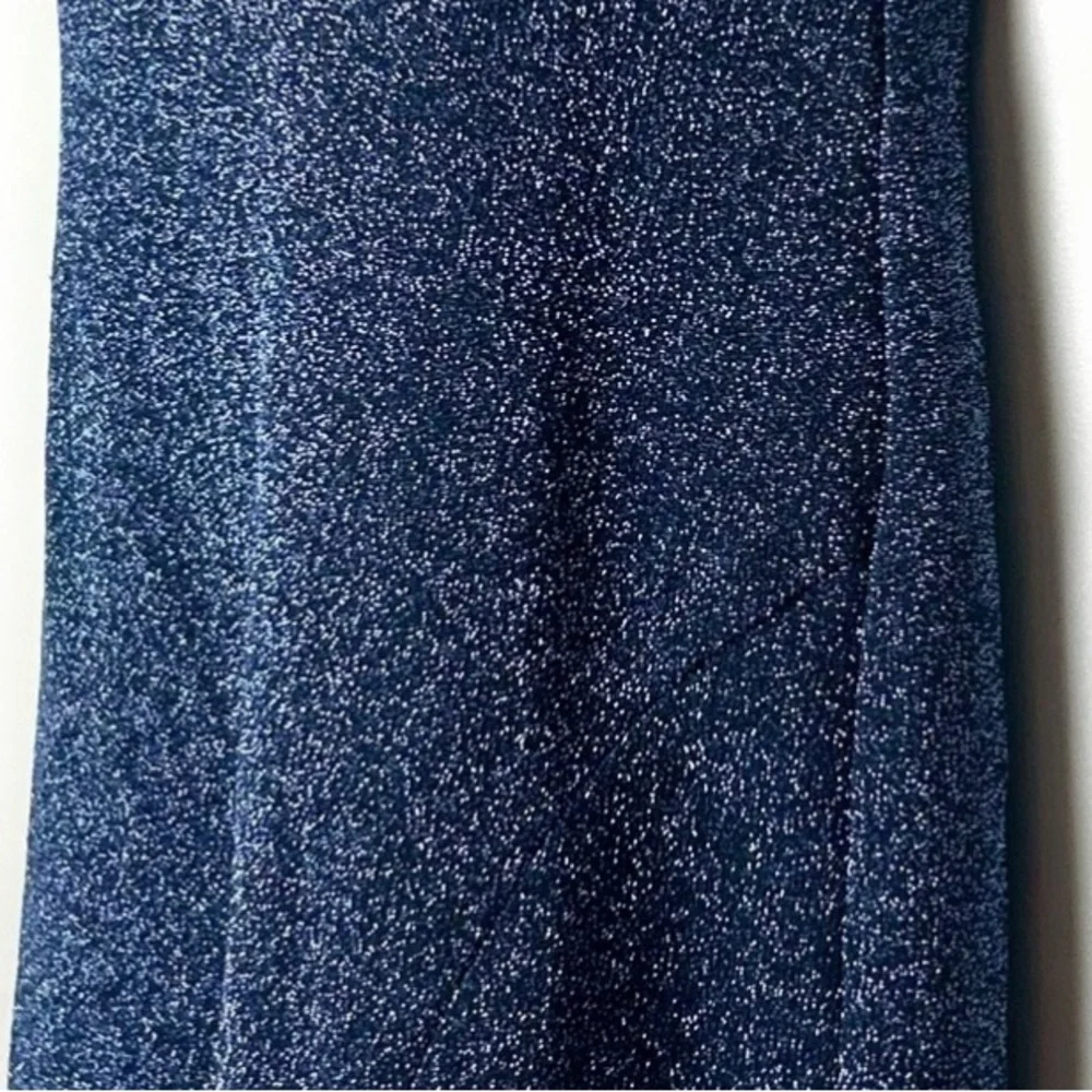 Strapless Glitter Blue Dress - Picture 11 of 12